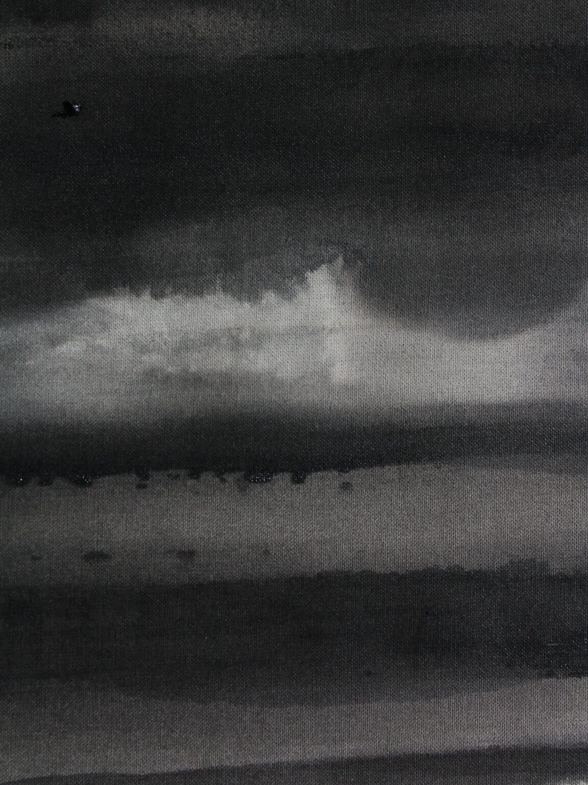 photo furniture Schilderij met horizontale organische lijnen in zwart-wit, 100x100cm, Karina Savonenko, 2026