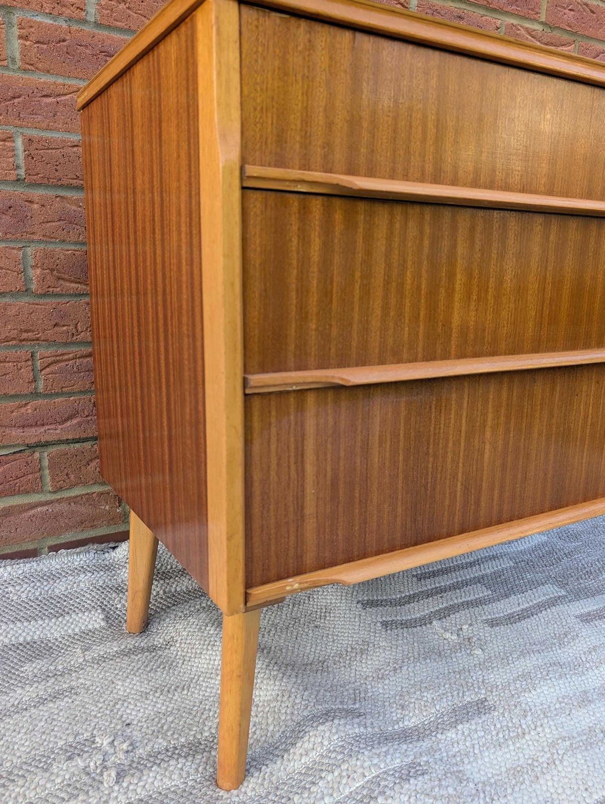 Mid Century 1960s Chest Of Drawers photo vintage