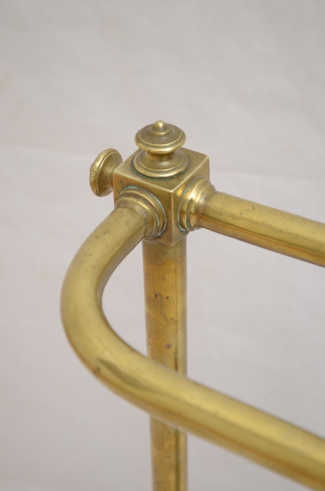 Victorian Brass Umbrella Stand On Bun Feet With A Drip Tray photo Home Decor