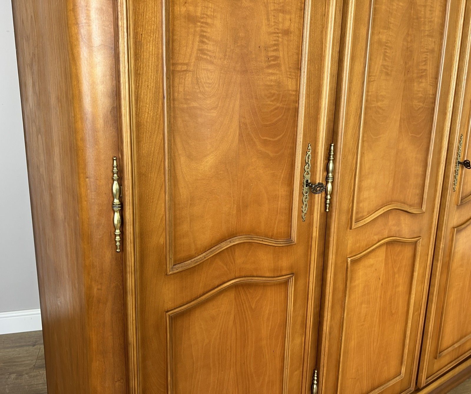 Wardrobe Vintage French Louis XVI Style Four Door Carved Armoire Lot 6079 photo vinterior
