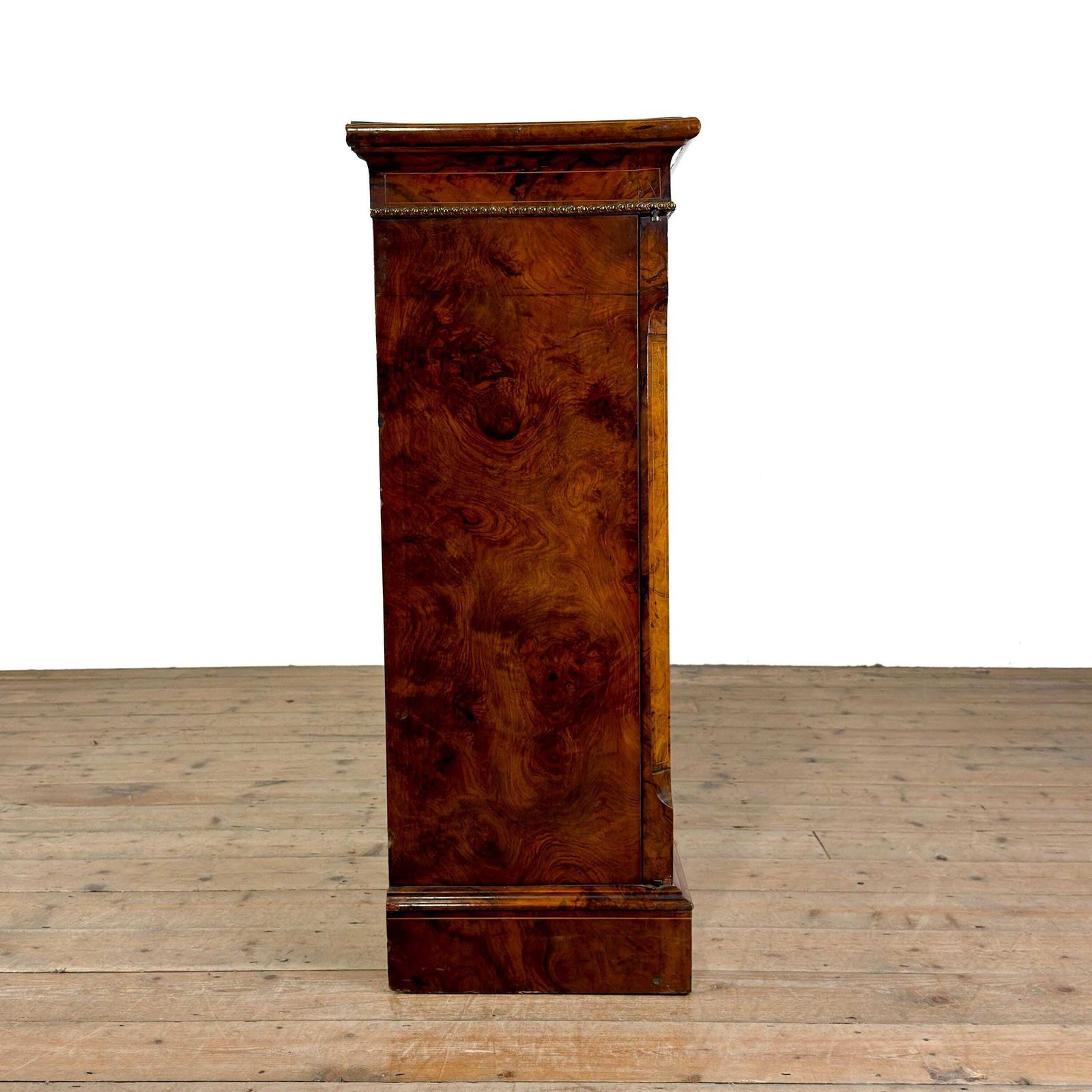 Antique Victorian Walnut Glazed Bookcase | Antique Furniture | Antique Shelving Unit | Antique Storage photo vintage