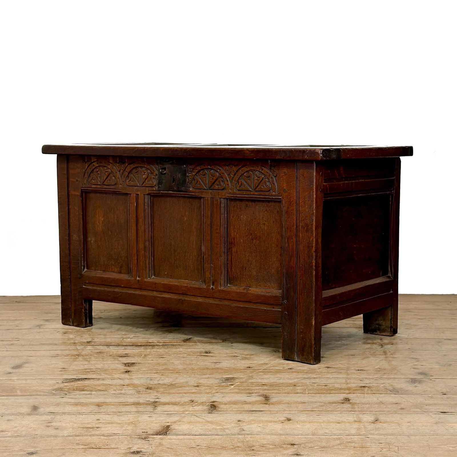 Antique Oak Carved Coffer | Antique Coffer | Antique Furniture | Antiques | Antique Storage photo furniture