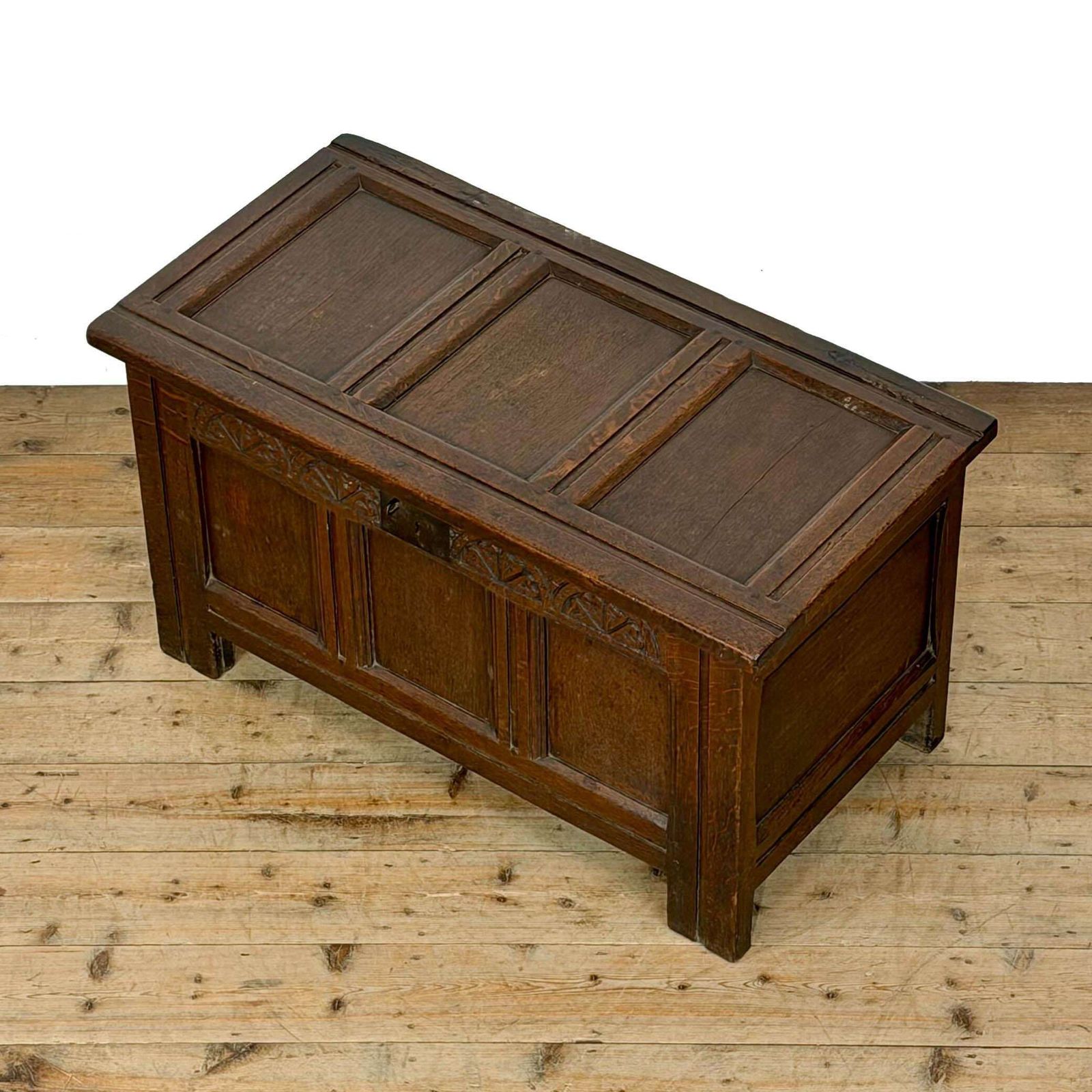 Antique Oak Carved Coffer | Antique Coffer | Antique Furniture | Antiques | Antique Storage photo for sale