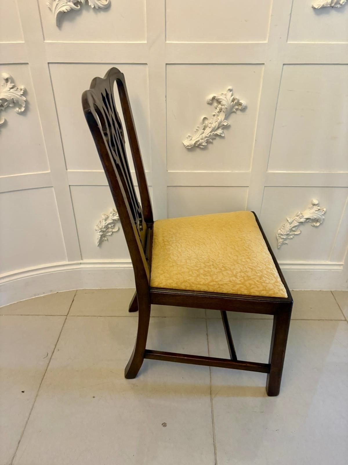 photo buy Antique 19th Century Mahogany Dining Chairs Set Of Eight 6 Singles 2 Carvers English