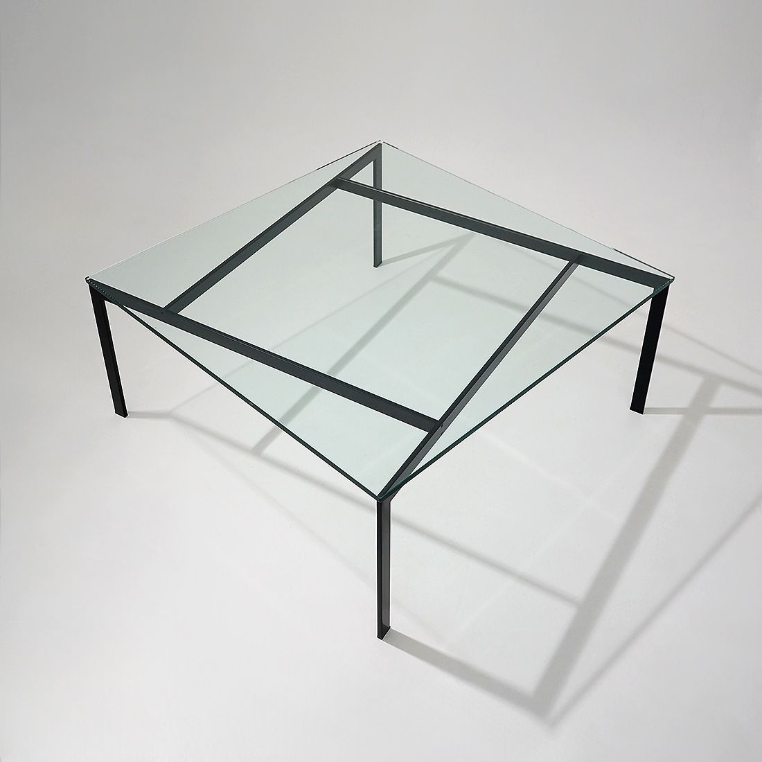 Glass And Metal Coffee Table By Paolo Tilche For Arform, 1960s photo Furniture