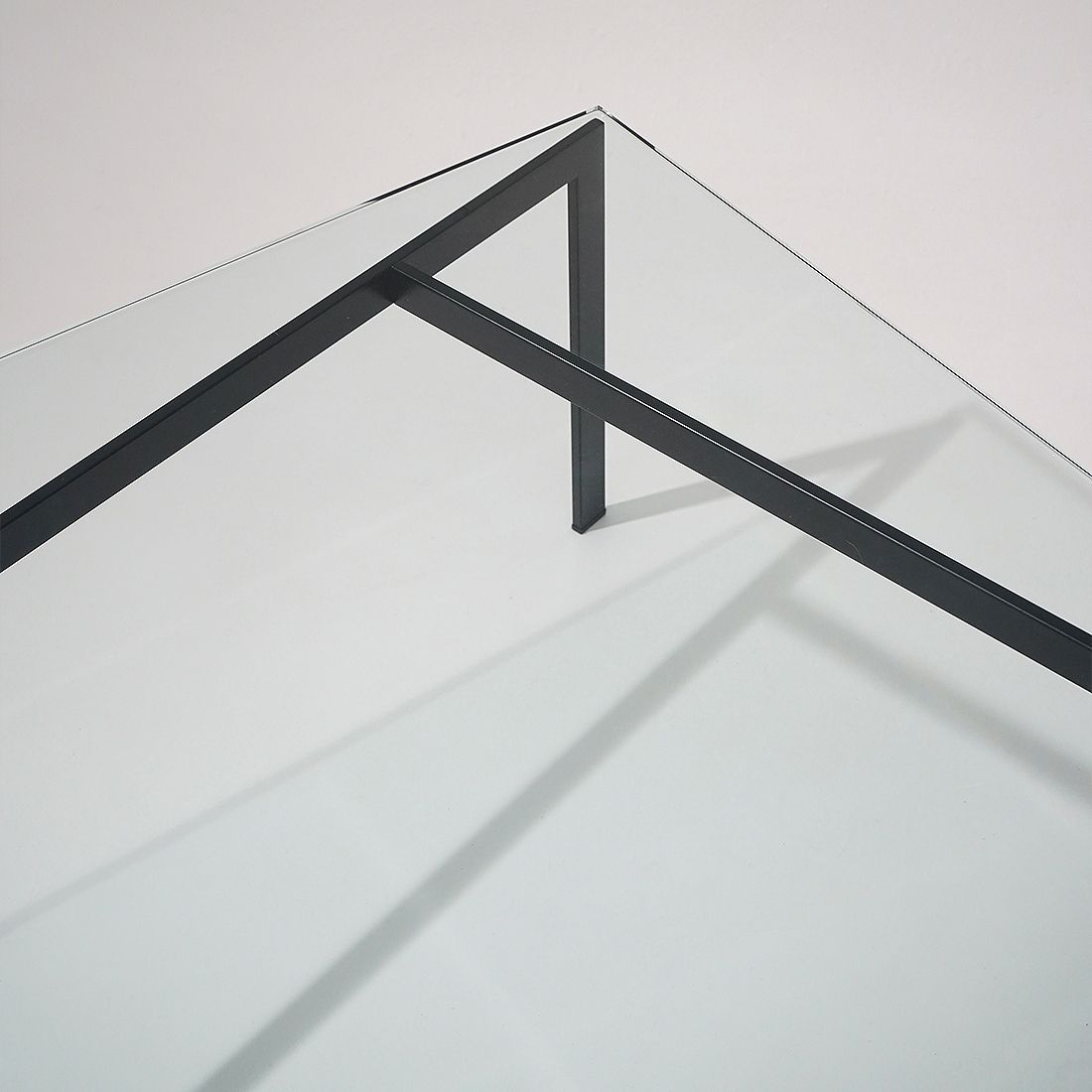Glass And Metal Coffee Table By Paolo Tilche For Arform, 1960s photo vintage