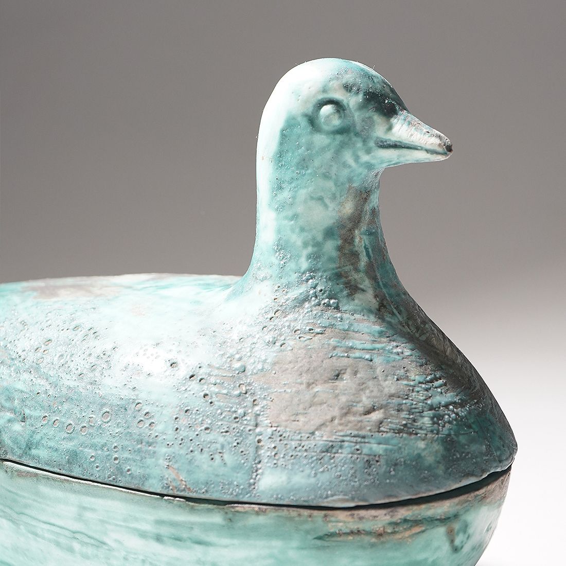 Art Ceramic Box In The Shape Of A Bird, 1960s photo