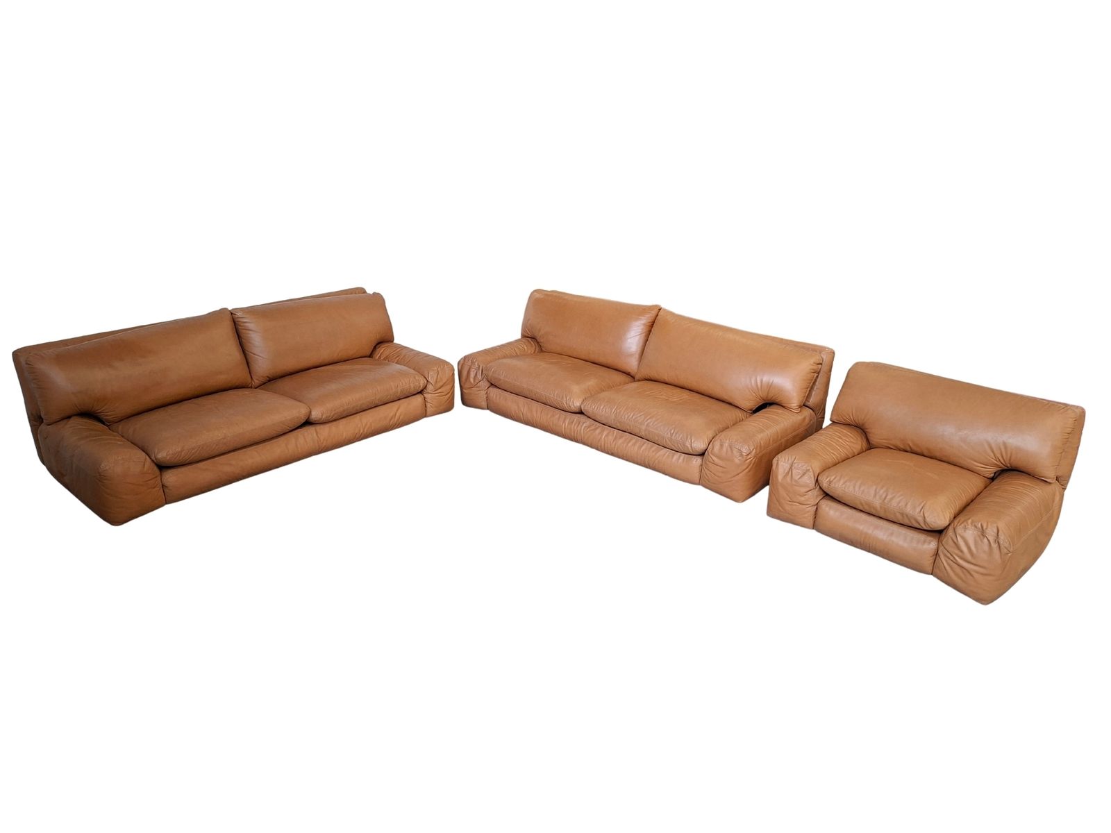 Furniture Set "Bengodi" – Design Cini Boeri Per Arflex Italia (2 Divani + Poltrona) photo