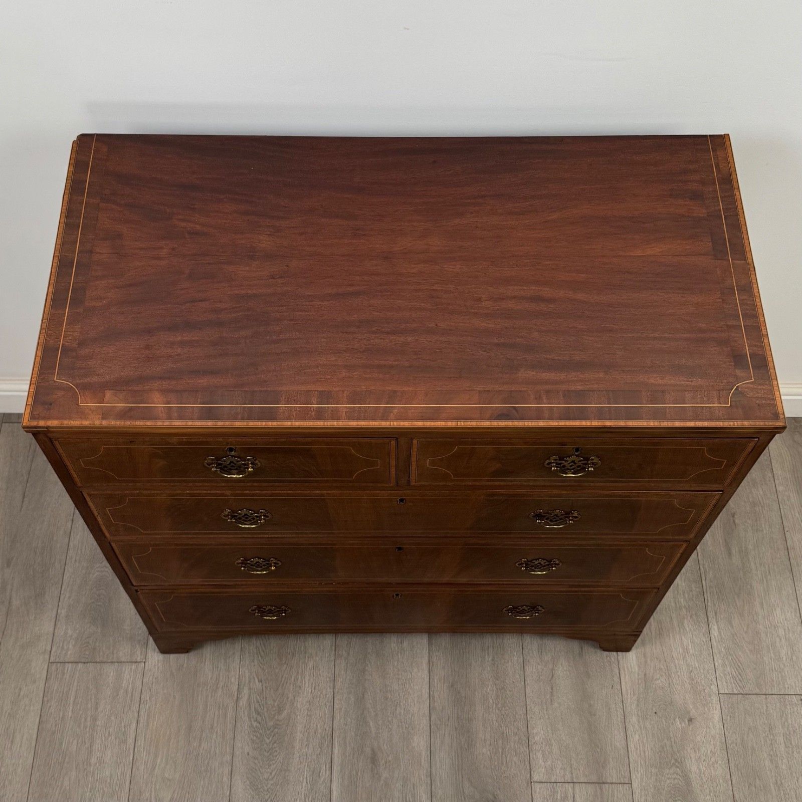 photo furniture Antique 18th Century Georgian Chest Of Drawers In Mahogany ( Af 5672 )