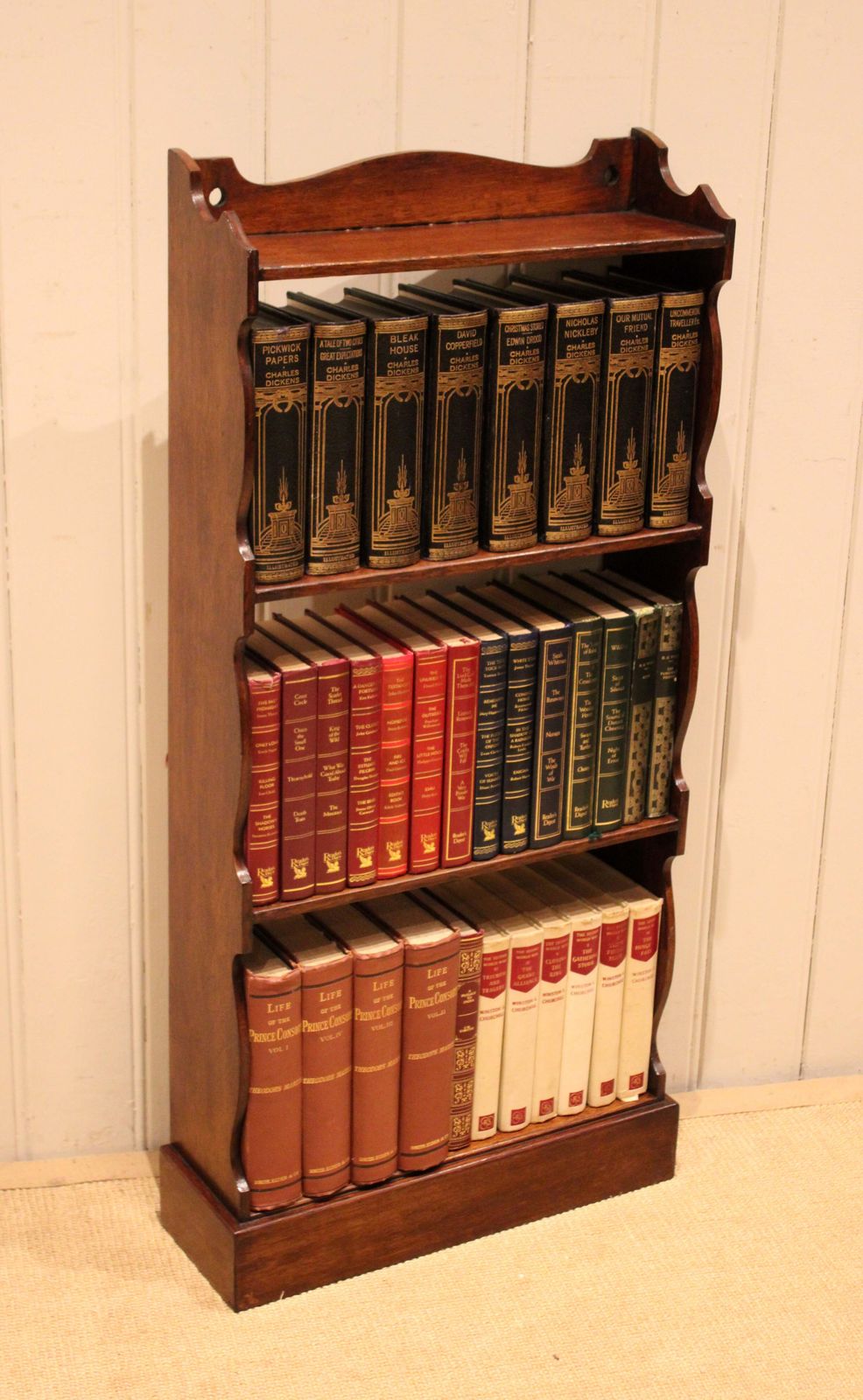 Small Oak Open Bookshelves, 1900s photo vintage