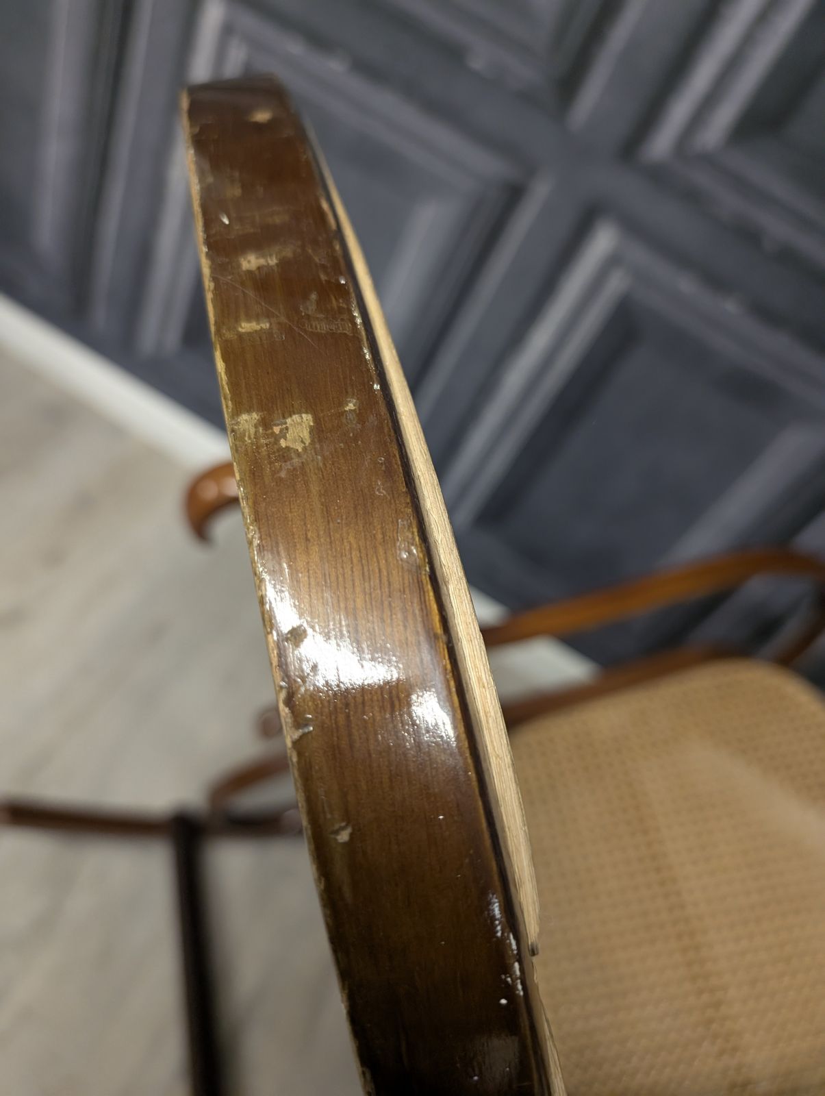photo for sale Thonet Style Vintage Bentwood Rocking Chair Rattan Cane