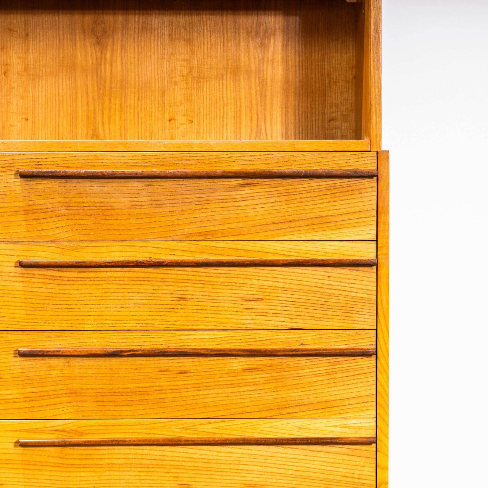 1960â€™S Four Drawer Shelved Mid Century Cabinet â€“ Up Zavody photo 895.0