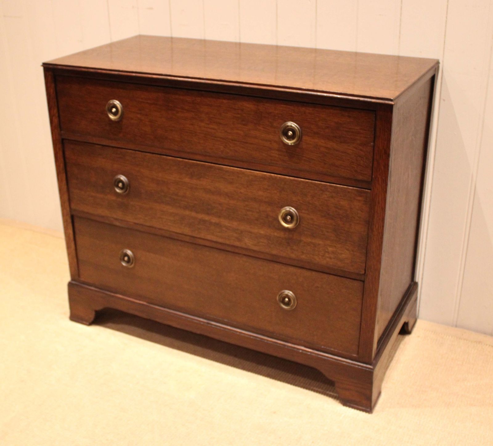 625.0 Early 20th Century Oak Chest Of Drawers photo