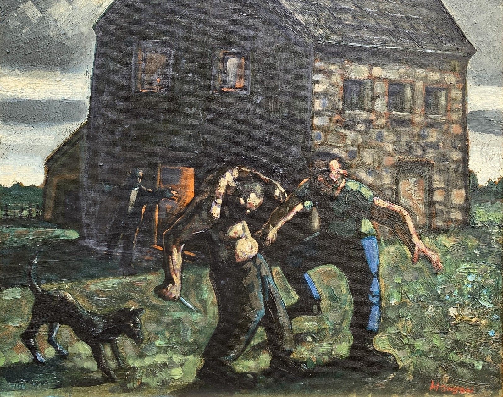Peter Howson Obe (Scottish, B 1958) Original Exhibited Contemporary Oil Painting photo for sale