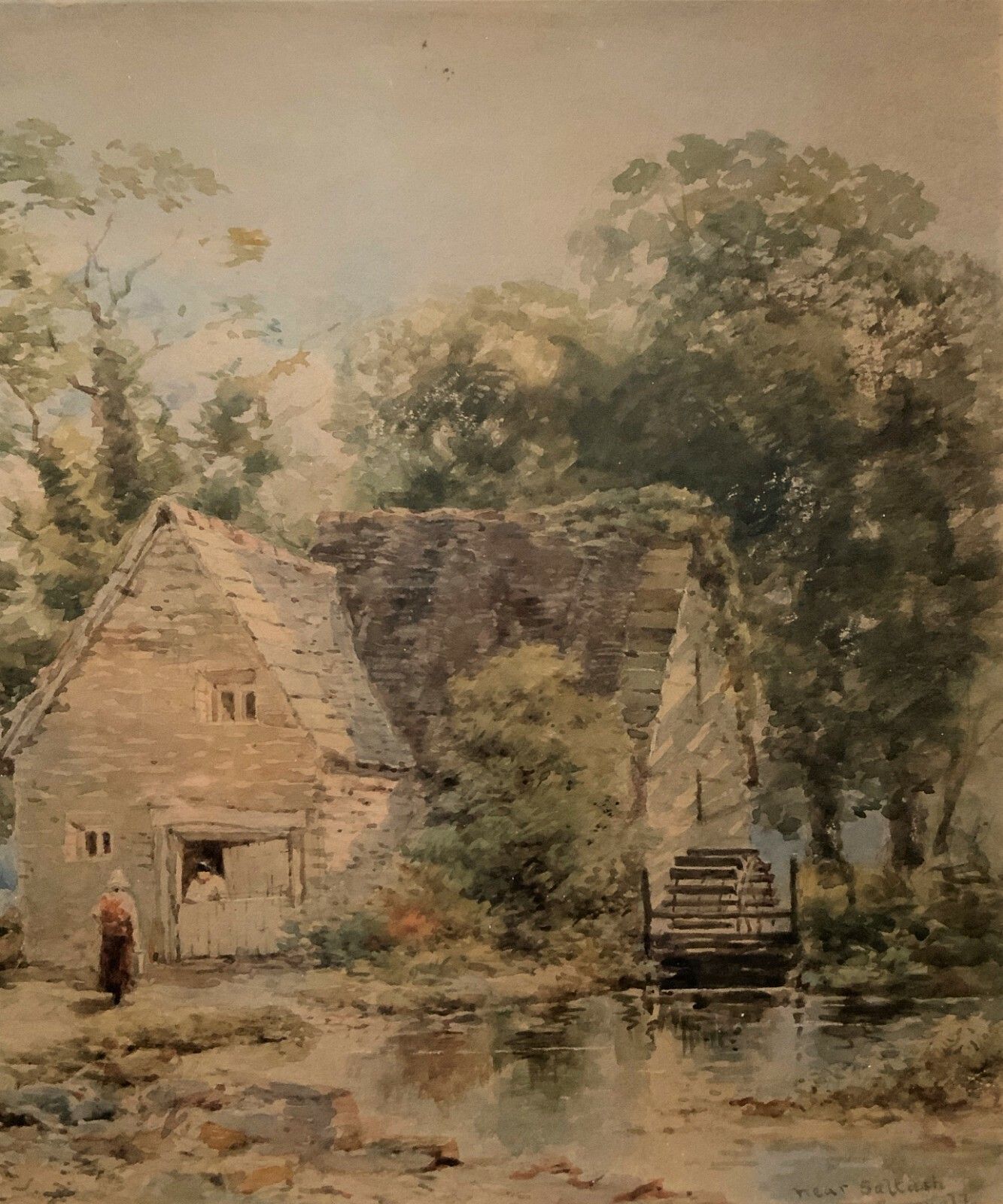 Near Saltash, Cornwall William Charles Goddard (Exh.1885) Landscape Painting photo for sale