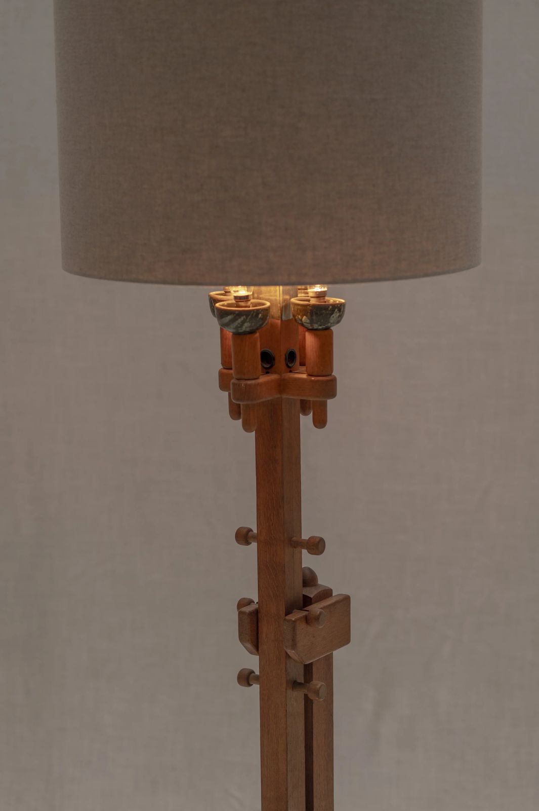French Mid Century Floor Lamp By Guillerme & Chambron photo 1850.0