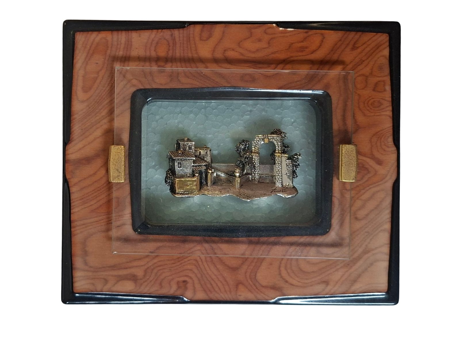 Art Trittico D’arte Alessandro Zenobi – Altorilievi In Argento 999 E Oro 24kt In Radica E Cristallo photo