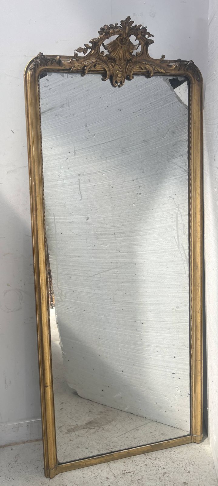 Louis XV Style Mirror In Wood And Gilded Stucco photo furniture