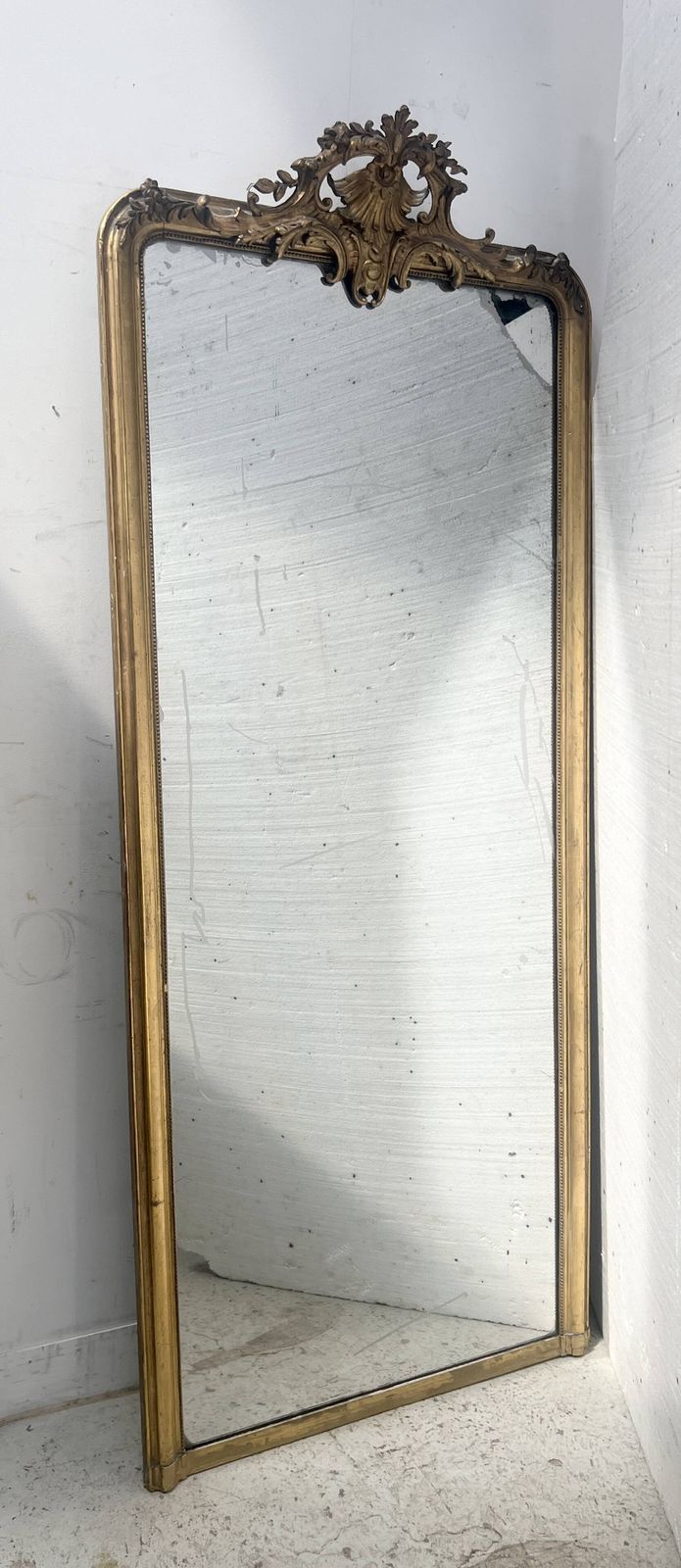 Louis XV Style Mirror In Wood And Gilded Stucco photo vinterior