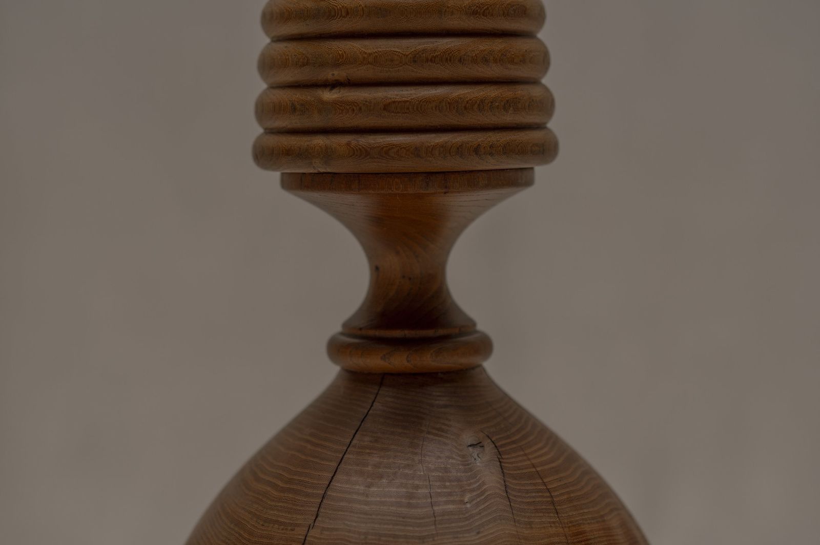 Large French Mid Century Wooden Floor Lamp, 1960s photo vinterior
