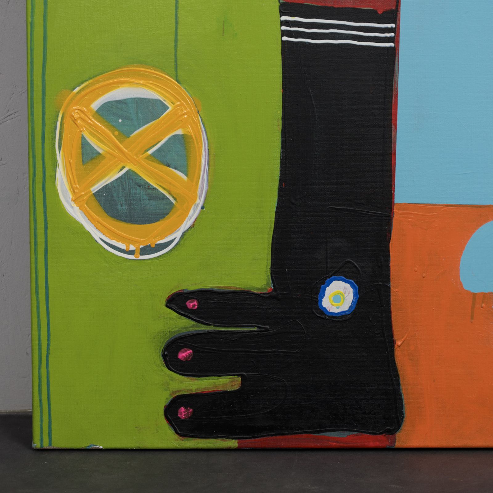 Unique Large “Joie De Vivre” Painting By Coen Blankwaard, Netherlands, 2013 photo vinterior