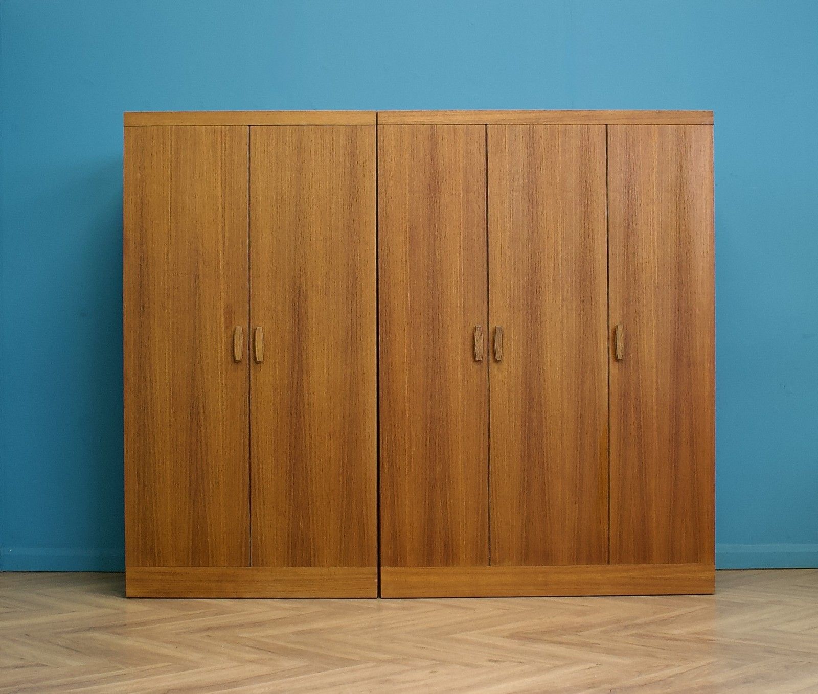 Mid Century Teak Quadrille Double Door Wardrobe From G Plan, 1960s #1765 2 Of 2 photo for sale