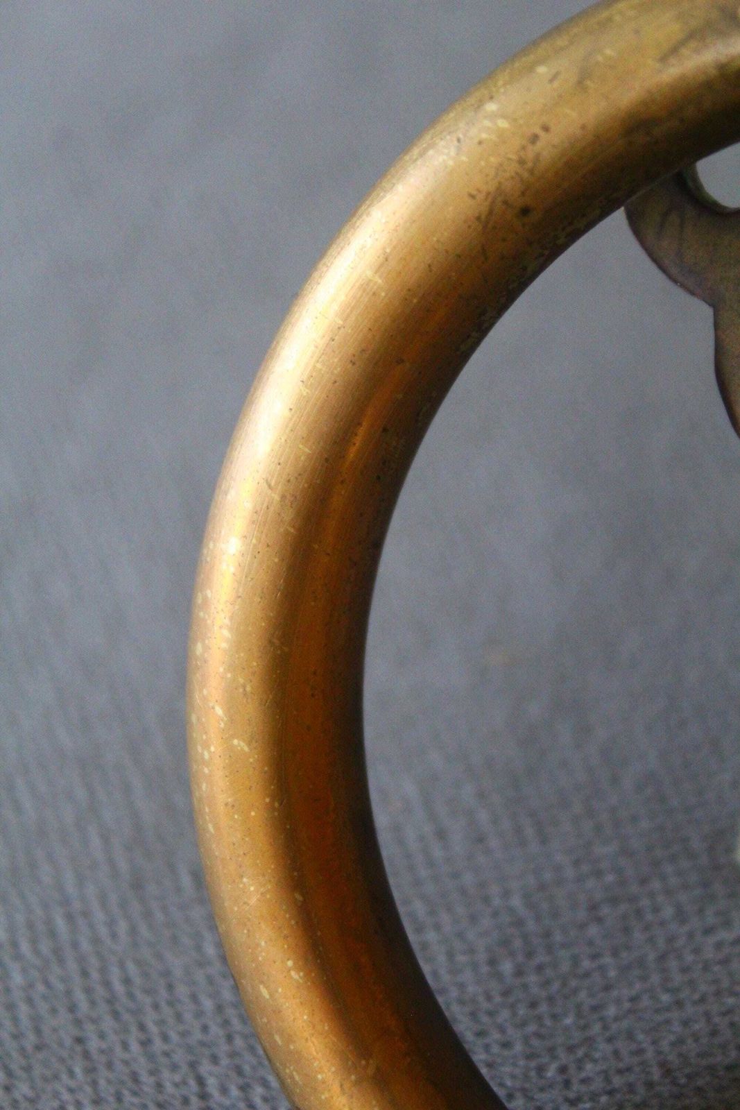 Large And Heavy Cast Bronze Door Pull With Backplate, Gothic Style, External Door Knocker, Hardware Restoration, Entrance Rustic Country photo 82.0