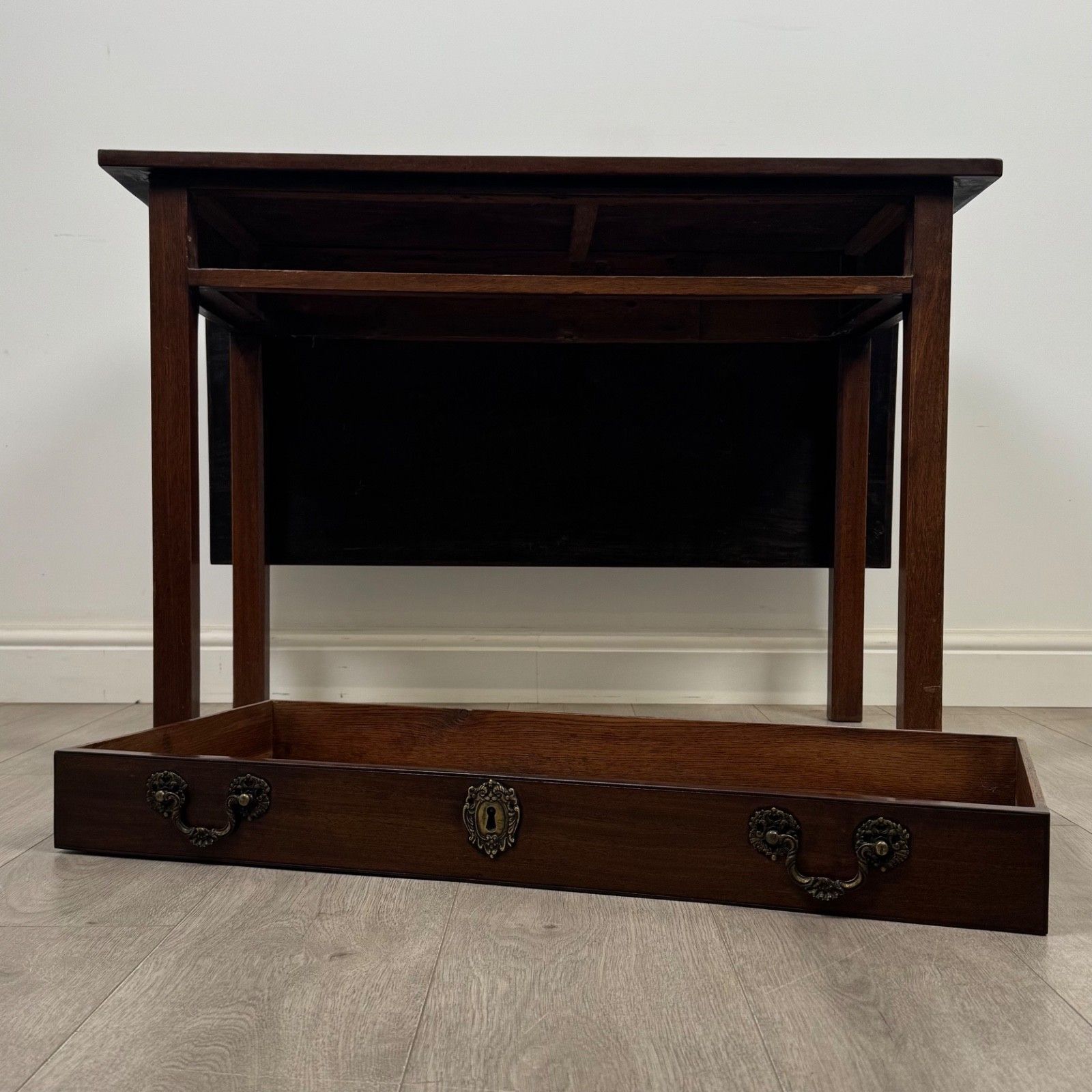 625.0 Antique 18th Century Georgian Writing Table In Mahogany ( Af 5679 ) photo