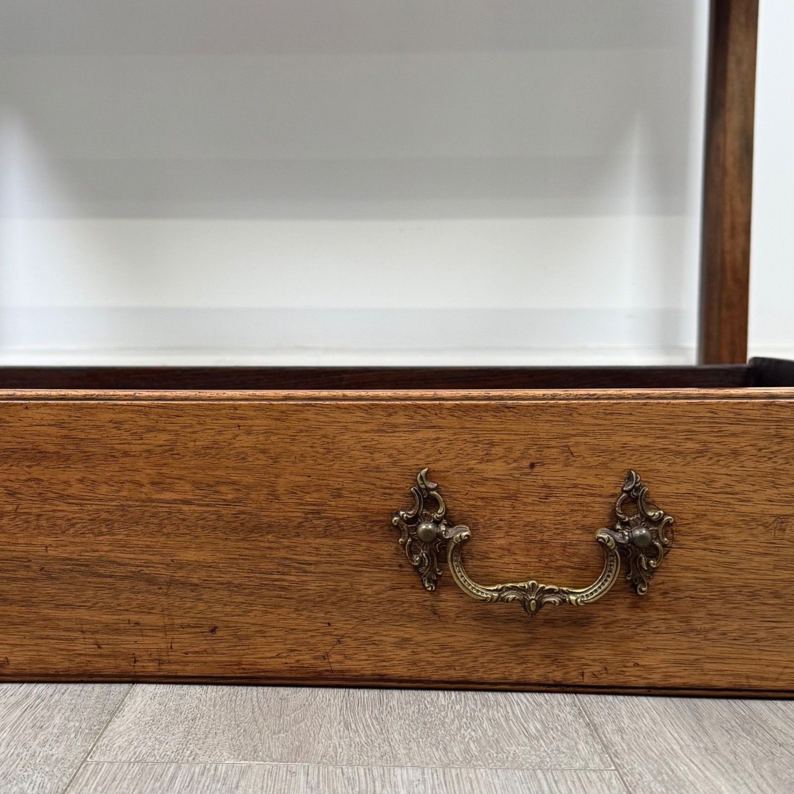 Furniture Antique 20th Century Good Quality Writing Table In Mahogany ( Af 5664 ) photo