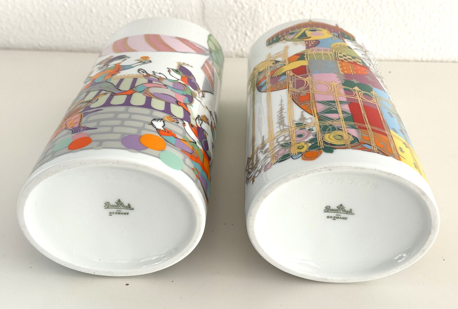 Home Decor Pair Of Large Porcelain Vases By Björn Wiinblad For Rosenthal Germany, 1970s photo