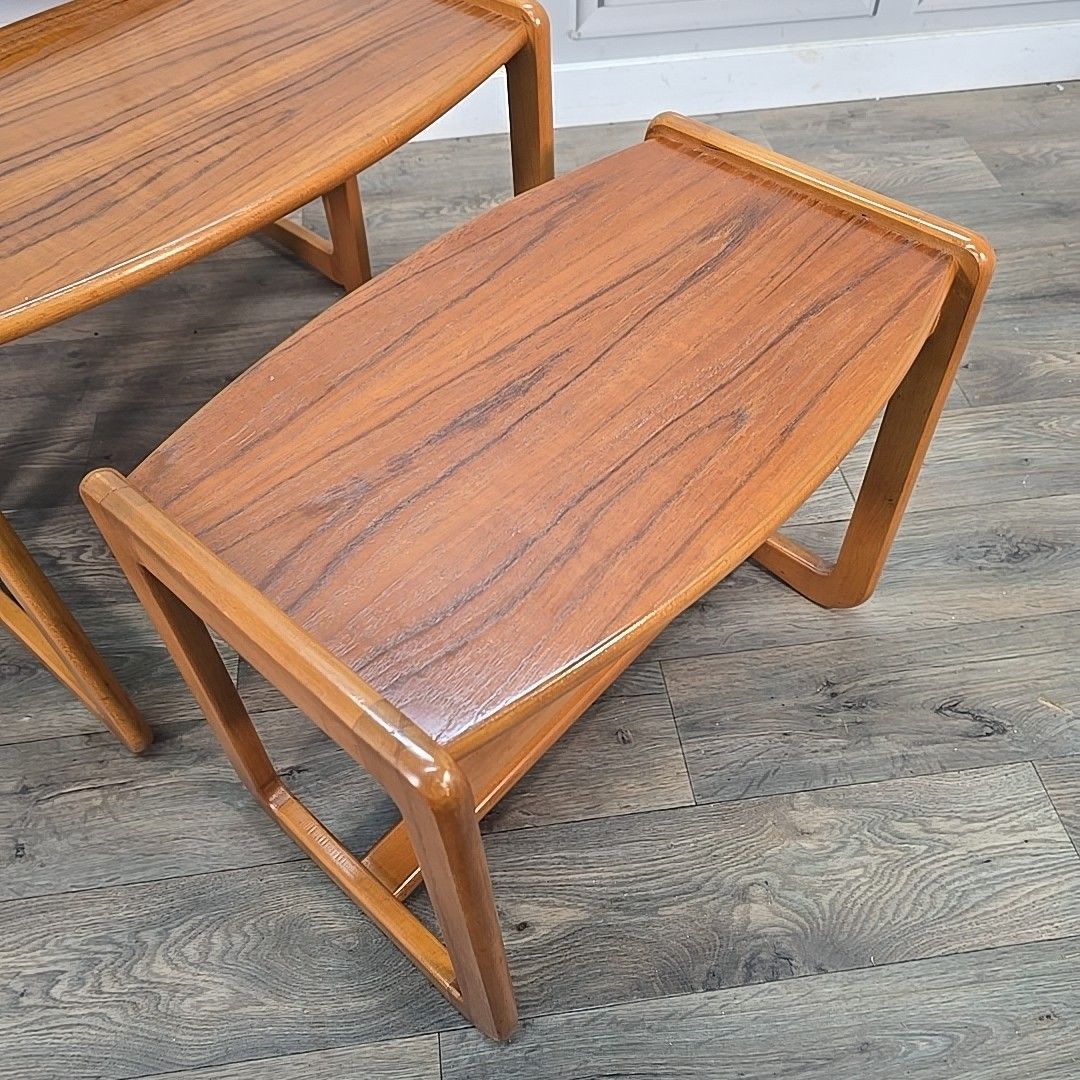 photo furniture Vintage Nest Of Tables Teak Mid Century Side Nesting Tables Retro Mcm Danish