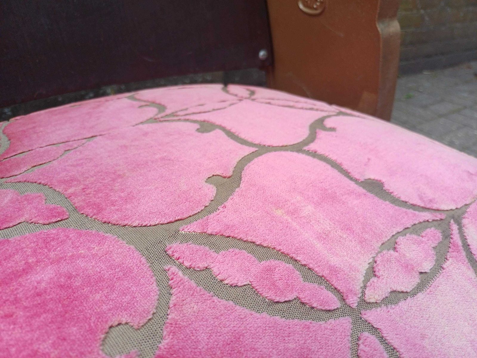 Art Deco Cinema Seats Brighton Abc Cinema Procede Pair Vintage Theatre Seats Pink Velvet Cast Iron Auditorium Chairs photo Furniture