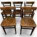 Set Of 5 Vintage Czechoslovakian Bentwood Bistro Chairs Dark Wood Cafe Dining Chairs