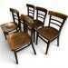 photo for sale Set Of 5 Vintage Czechoslovakian Bentwood Bistro Chairs Dark Wood Cafe Dining Chairs