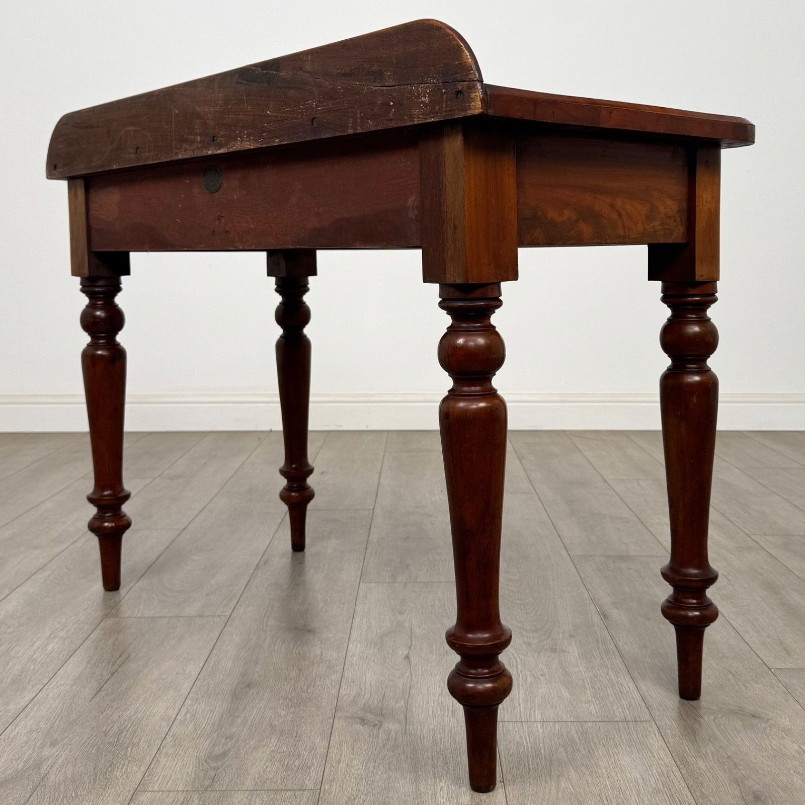 Antique 19th Century Victorian Writing Table In Mahogany ( Af 5662 ) photo vinterior