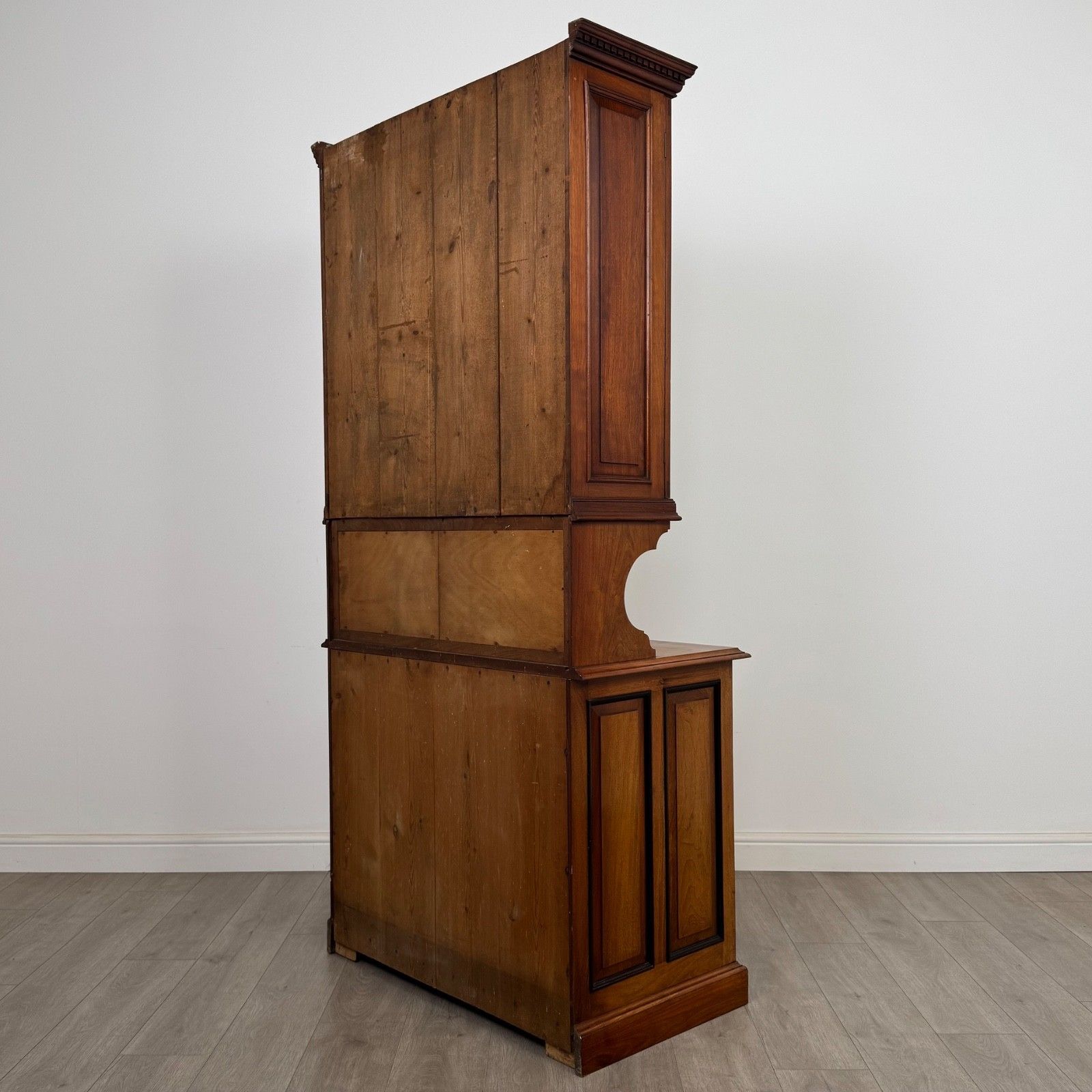 Antique 20th Century Edwardian Bookcase In Walnut ( Af 5660 ) photo vintage