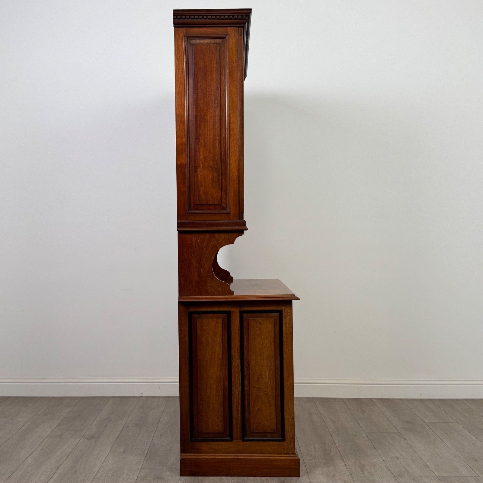 photo furniture Antique 20th Century Edwardian Bookcase In Walnut ( Af 5660 )