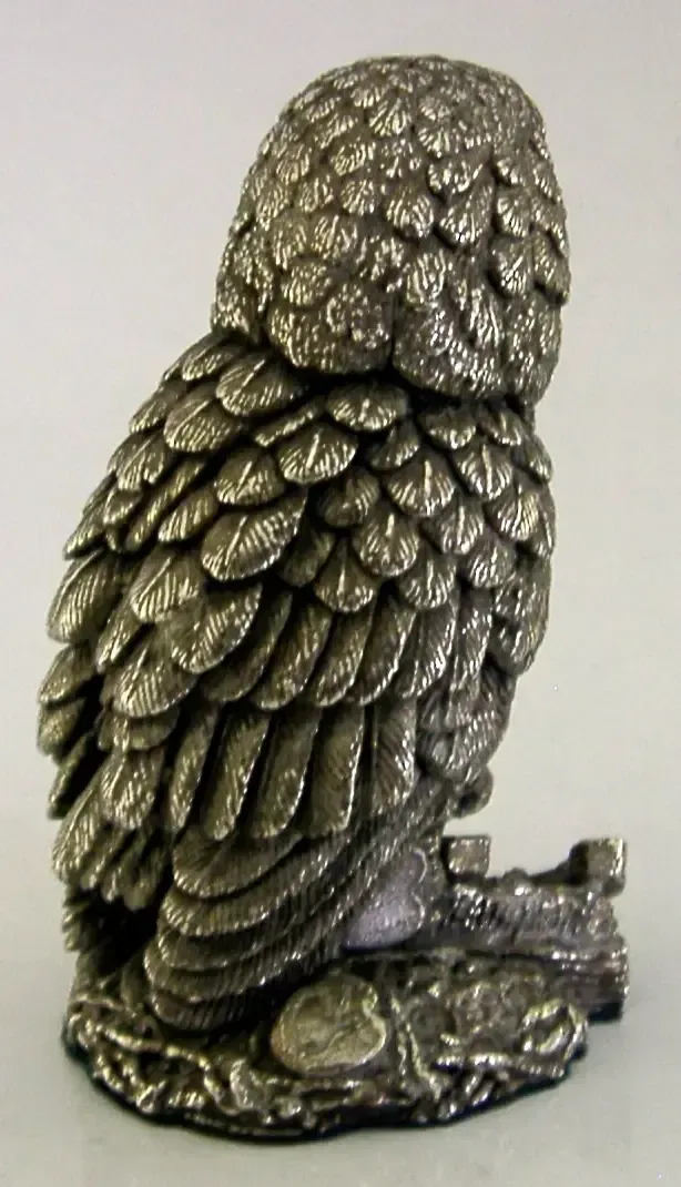 Sterling Silver Barn Owl Bird Figure 1998 Animal 84g photo 78.0
