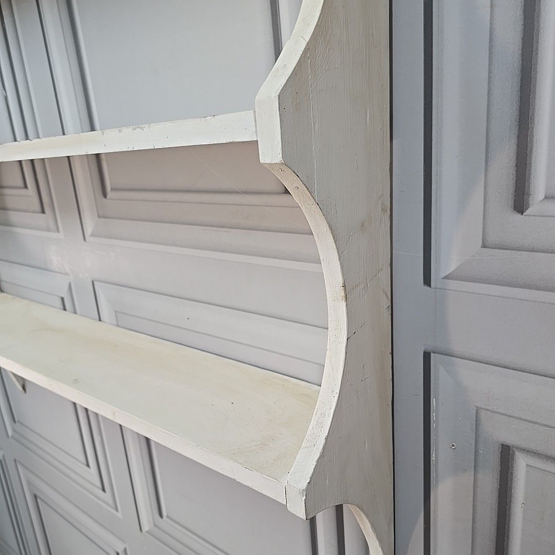 photo buy Antique Wooden Wall Shelves Painted Decorative Display Delft Rack Shelf