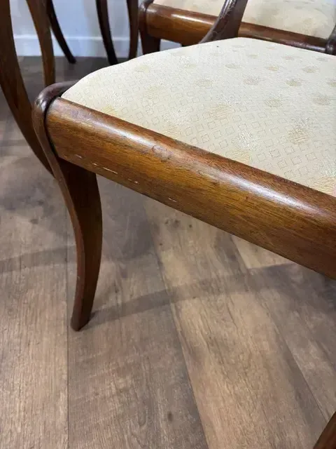 Set Of Six Victorian Mahogany Dining Chairs photo furniture