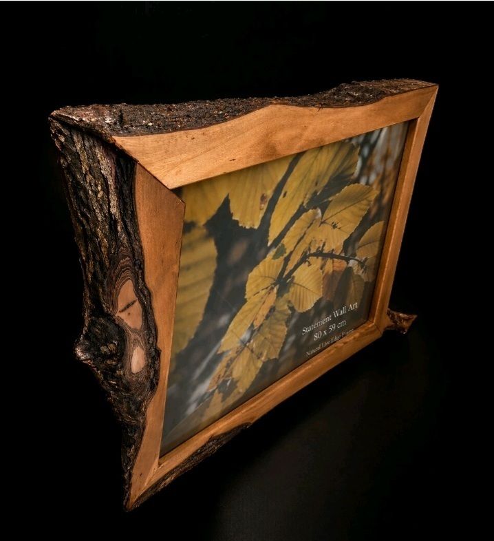 Rustic Wall Art Live Edge Hawthorn Frame Jeff Davies Photo   Very Heavy photo for sale