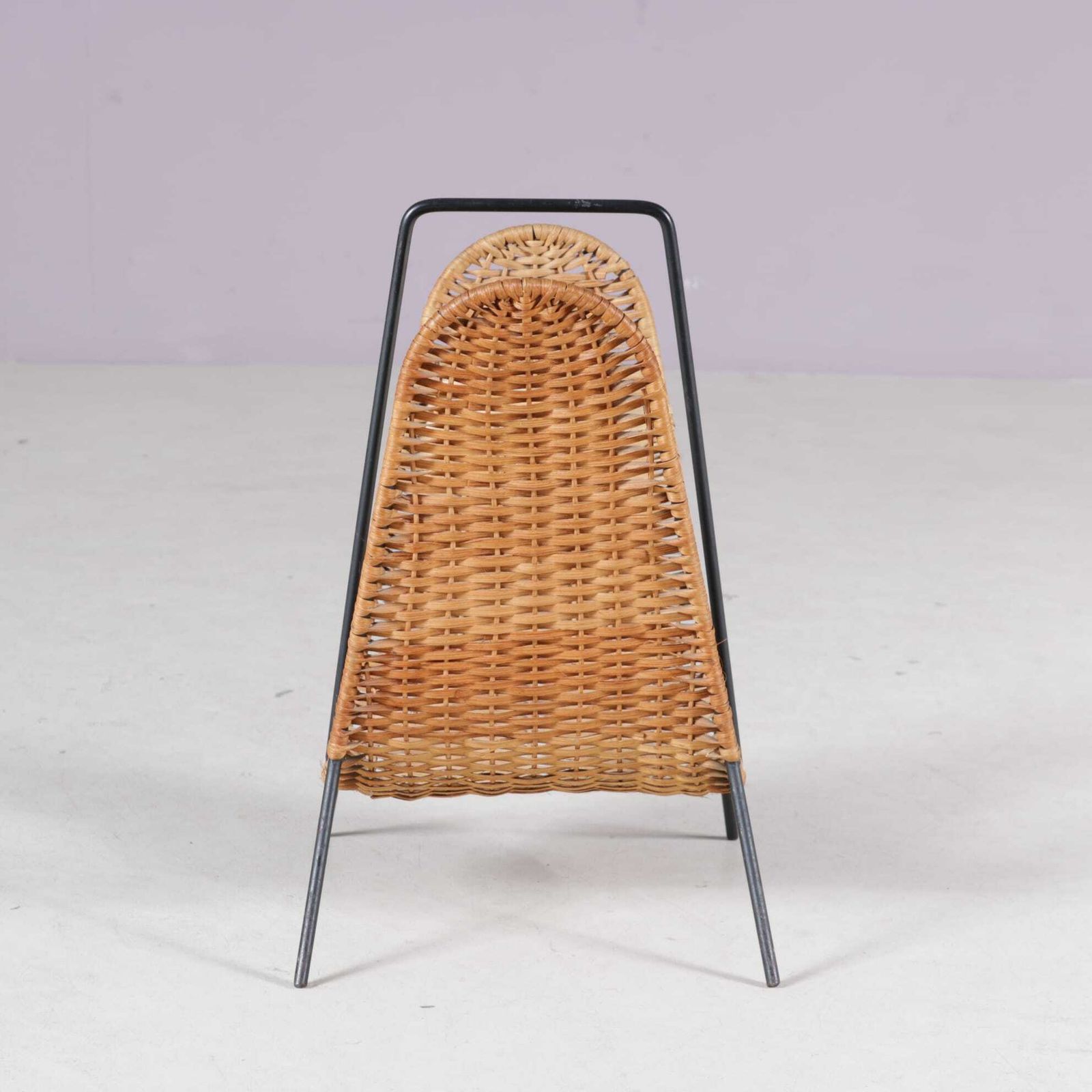 1950s Carl Auböck Attributed Magazine Holder From Denmark photo buy