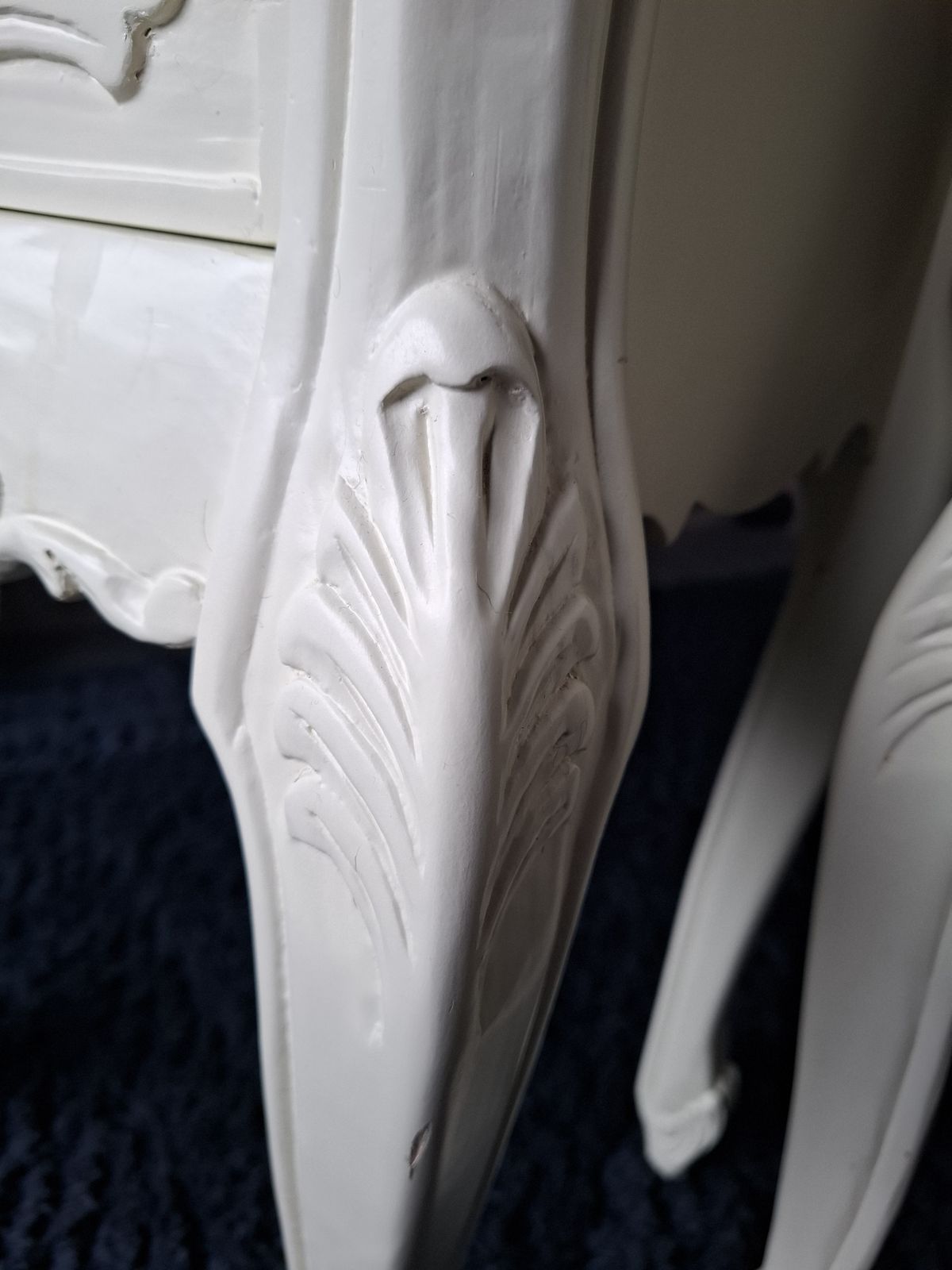 Set Of 2 Louis XV Rococco Inspired Bedside Cabinets With 2 Drawers photo 150.0