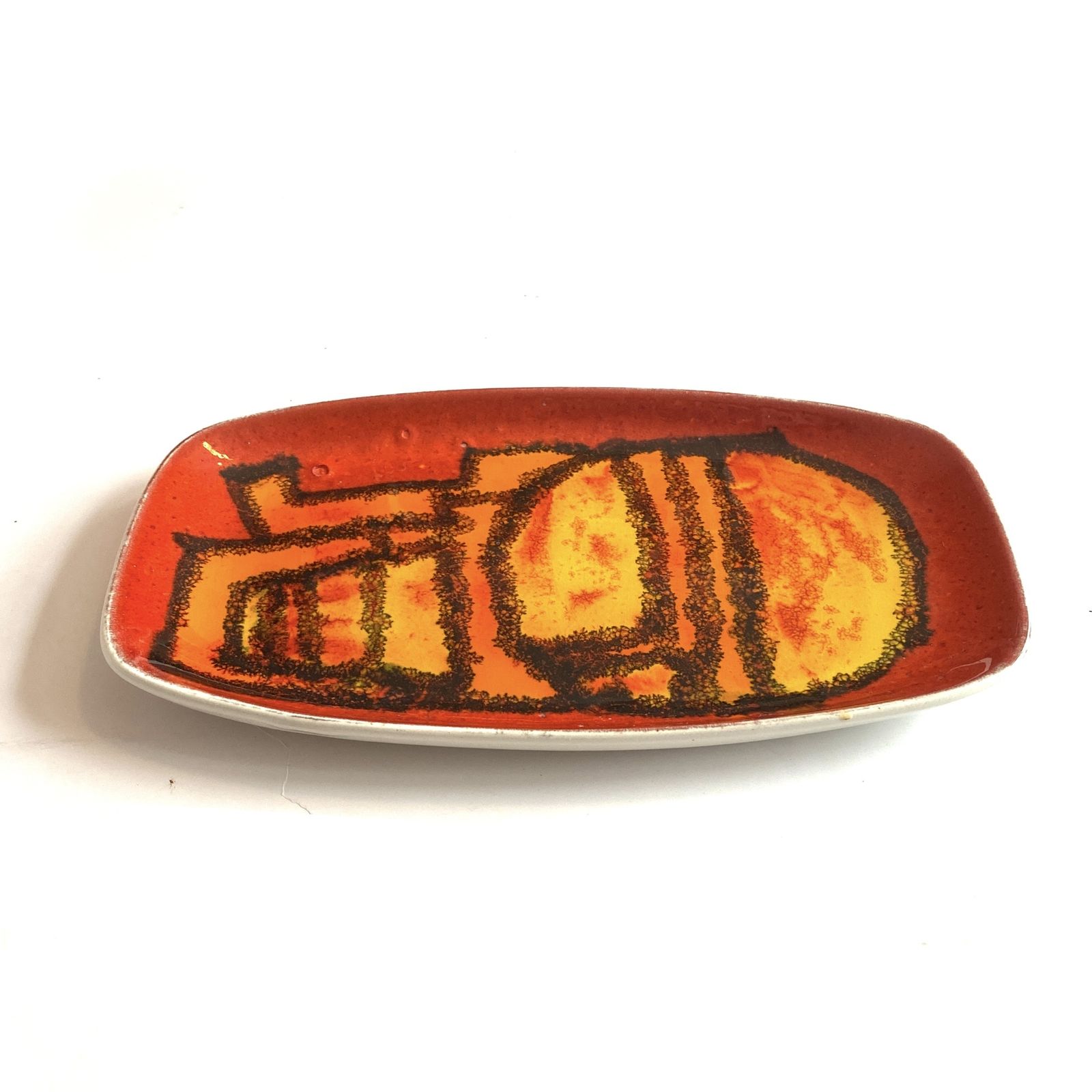 Poole Pottery Delphis Pin Dish by Carol Cutler, Shape 361, in doos photo 50.0