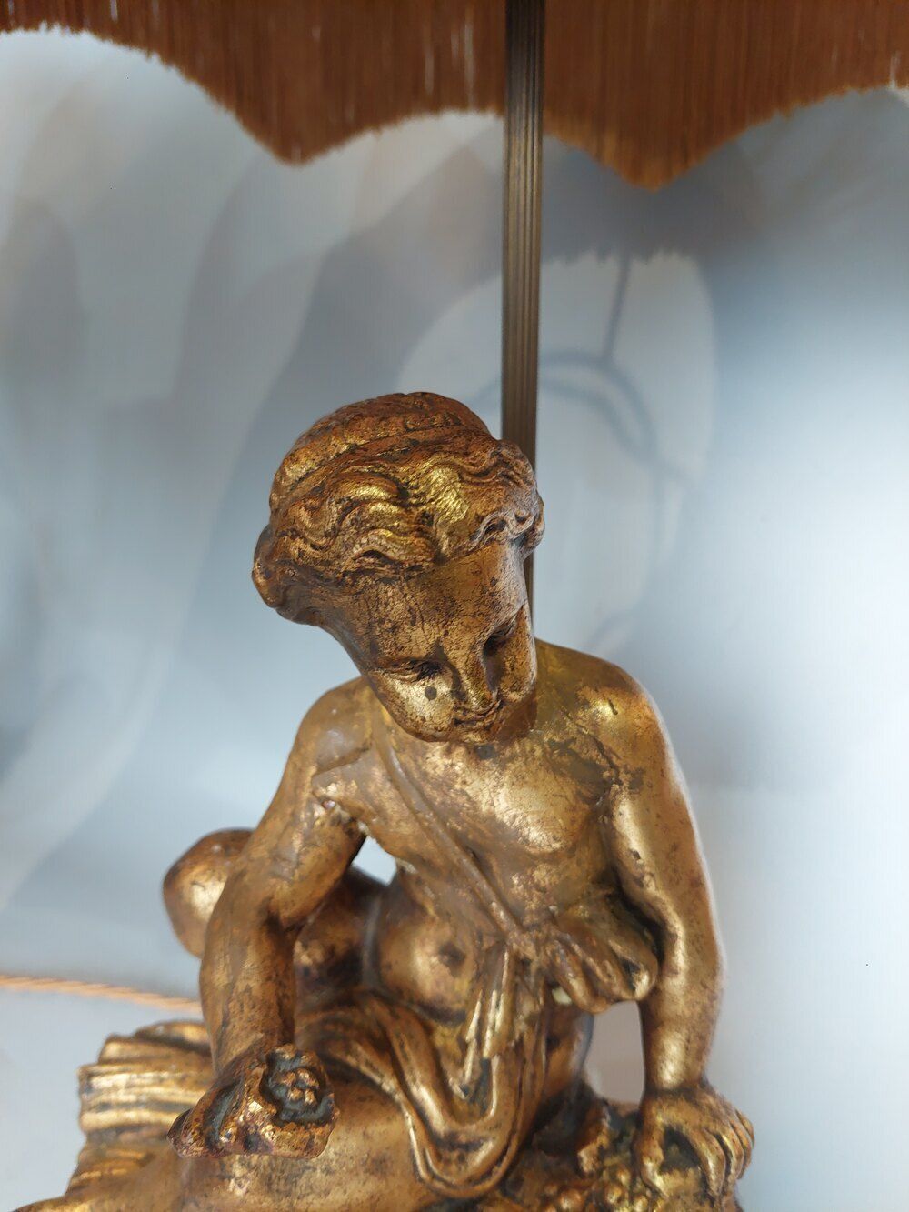 Pair Of Italian Gilt & Alabaster Cherubic Lamps photo 1250.0