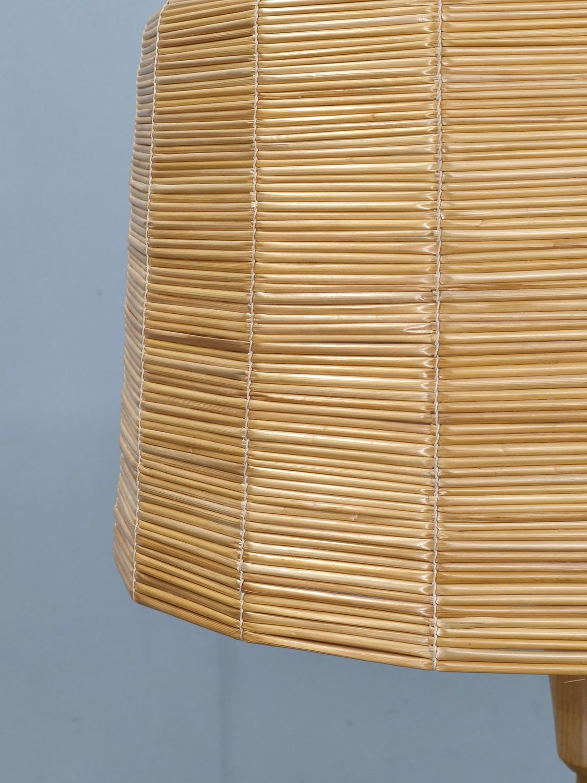 Jan Kalous Uluv Rattan Floor Lamp, Czechoslovakia 1960s photo 1282.0
