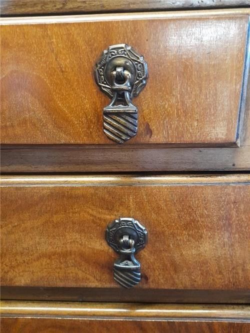 Vintage Burr Walnut Bureau. 0483 photo furniture