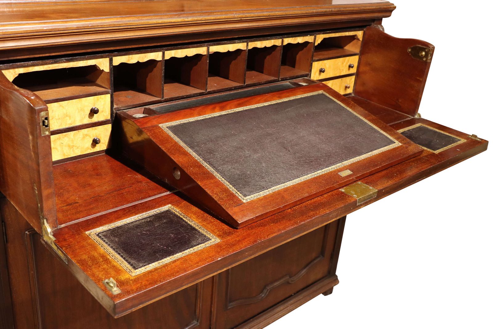 Fine Late Victorian Walnut Secretaire Bookcase, Circa 1880–1890 photo 1323.0