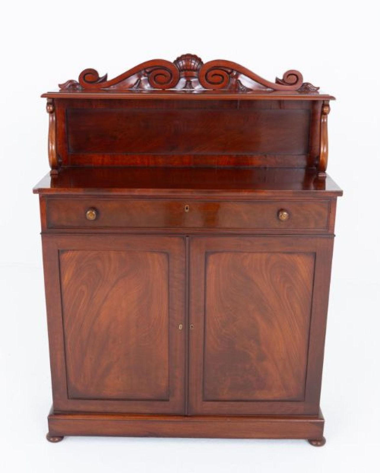 Period William IV Chiffonier Cabinet Flame Mahogany 1835