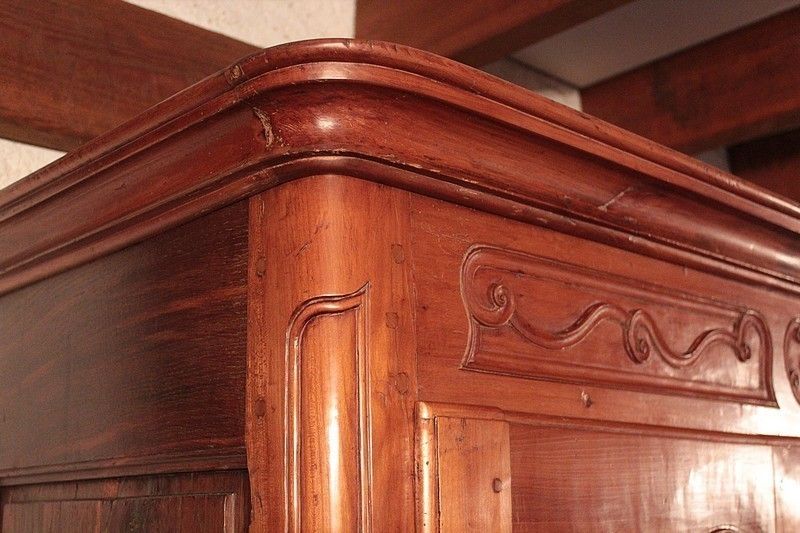Cabinet Louis XV Cherry 18th photo vintage